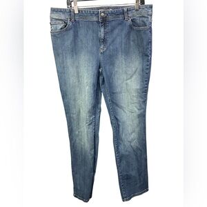 Chico's Women's Skinny Jeans in Mid Blue Wash